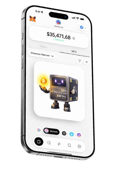 NFT Andes Solar Hash - Wallet con S21+ 234 TH/s